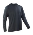 Heren Sportshirt Lange Mouw Spiro S254M Black